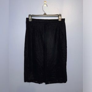 Crushed‎ Velvet Pencil Skirt